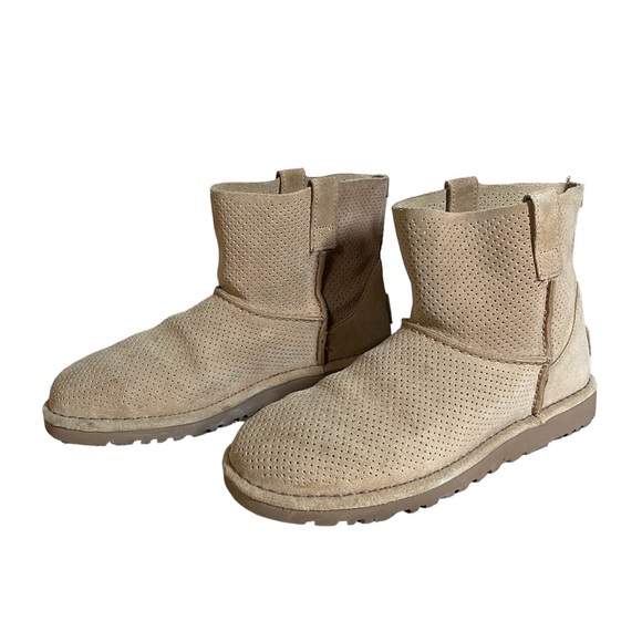 Ugg Classic Tawny Unlined Mini Perforated Boots - Picture 8 of 12